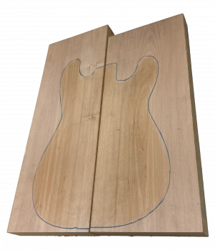 Body Europ. Basswood, Standard grade A, 2-pcs. non-glued